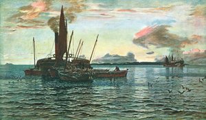 Sillimarkkinat merellä Loch Fynellä, Argyllissa, 1884, 1902. tekijältä Unbekannt