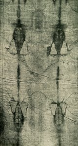 Pyhä käärinliina - Ruumiinjälki: Edestä, 1902. tekijältä Unbekannt