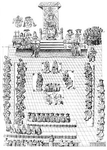 The House of Peers, Henrik VIII valtaistuimella, 1500-luku vuodelta 1905 tekijältä Unbekannt
