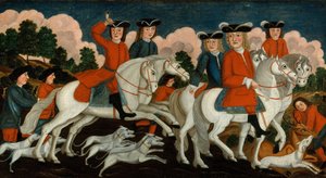 Hunting Party New Jersey, n. 1750. tekijältä Unbekannt
