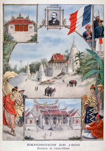Indokiinan paviljonki yleismaailmallisessa näyttelyssä 1900, Pariisi, 1900 tekijältä Unbekannt