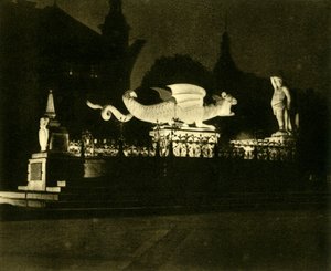 Lindwurmin suihkulähde, Klagenfurt, Itävalta, 1935. tekijältä Unbekannt