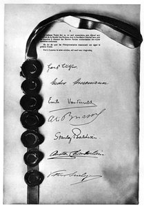 Locarnon sopimus sinetöity ja allekirjoitettu Lontoossa 1. joulukuuta 1925 1935 tekijältä Unbekannt