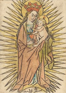 Madonna ja lapsi päärynän kanssa, n. 14401460. tekijältä Unbekannt