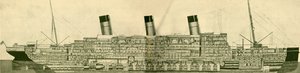 The Majestic 56 551 Tons Näytetään kohdassa, c1930. tekijältä Unbekannt