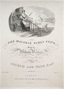 Maltan tyttöjen laulu, 1800-luku. tekijältä Unbekannt