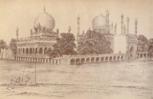 Bijapurin kuninkaan Ibrahim Shahin mausoleumi Bijapurissa, 1821, 1936. tekijältä Unbekannt
