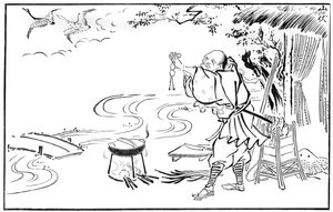 The Mendicant Priest and the Wild Hanhet, 1600-luvun loppu tai 1700-luvun alku 1886 tekijältä Unbekannt
