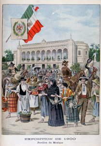 Meksikon paviljonki yleismaailmallisessa näyttelyssä 1900, Pariisi, 1900 tekijältä Unbekannt