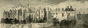 Pyhän Johanneksen Jerusalemin luostari, Clerkenwell - Yleinen näkymä kaakosta, n. 1872. tekijältä Unbekannt
