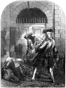 Näyttelijä William Mountfordin murha, 1692, 1800-luku tekijältä Unbekannt
