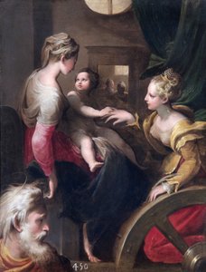 "Pyhän Katariinan mystinen häät", c1531-c1540 tekijältä Unbekannt