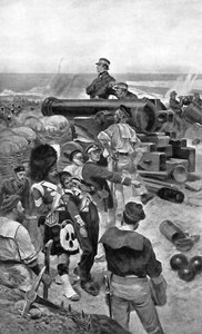 Laivastoprikaati Sevastopolissa, 1850-luku tekijältä Unbekannt
