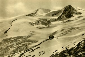 Neue Prager Hütte, Grossvenediger-vuori, Tiroli, Itävalta, vuodelta 1935. tekijältä Unbekannt
