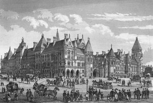 New Law Courts, Westminster, Lontoo, n. 1878 1878 tekijältä Unbekannt