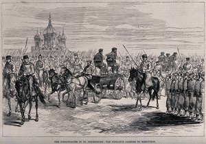 Nihilistit veivät teloitukseen Pietariin, noin 1881 tekijältä Unbekannt
