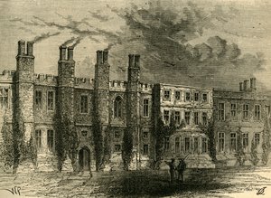 Vanha Chelsea Manor House, vuodelta 1876. tekijältä Unbekannt