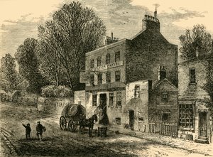 The Old Crown Inn, Highgate, 1830, c1876. tekijältä Unbekannt