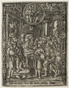 Vanha kuningas valtaistuimellaan, n. 1520. tekijältä Unbekannt