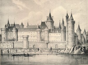 Vanha Louvre vuonna 1670, 1915 tekijältä Unbekannt