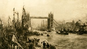 Tower Bridgen avajaiset, vuonna 1894. tekijältä Unbekannt