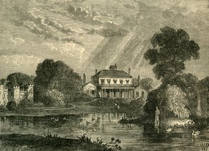 Paviljonki, Hans Place, vuonna 1800, n. 1876. tekijältä Unbekannt