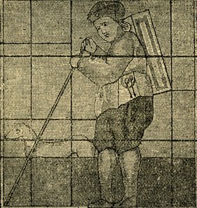 Pedlar ja hänen koiransa, entinen Lambeth Church, n. 1878. tekijältä Unbekannt