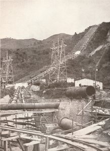 The Pipes at Ribeirao das Lajes: Rio Light and Power Works, 1914 tekijältä Unbekannt