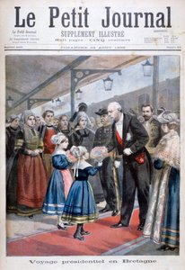 Ranskan tasavallan presidentti vierailee Bretagnessa 1896 tekijältä Unbekannt
