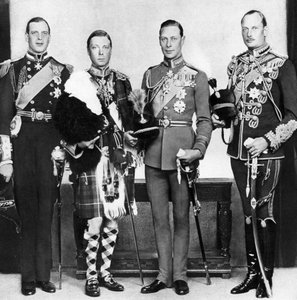 Walesin prinssi veljiensä kanssa, 1930-luku tekijältä Unbekannt