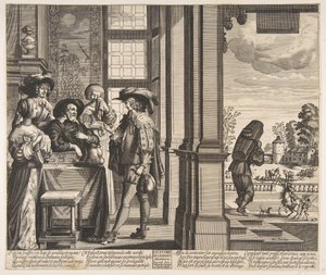 Tuhlaajapoika lähtee kotoa, n. 1636. tekijältä Unbekannt