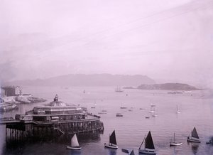 Promenade Pier Plymouthissa Devonissa, 1800-luvun loppu - 1900-luvun alku. tekijältä Unbekannt