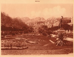 Julkinen puutarha, Menton, 1930. tekijältä Unbekannt