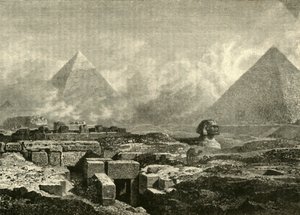 Pyramidit ja sfinksi, 1890. tekijältä Unbekannt