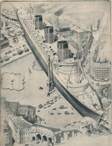 Kuningatar Mary suhteessa Trafalgar Squareen Lontoossa, 1936 tekijältä Unbekannt