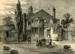 The Queens Head and Artichoke., c1876. tekijältä Unbekannt