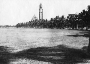 Rajabai Tower, Bombayn yliopisto, Intia, 1918 tekijältä Unbekannt