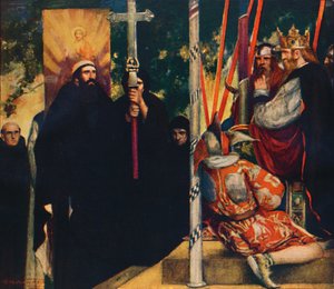 Ethelbertin Pyhän Augustinuksen vastaanotto, 1912 tekijältä Unbekannt