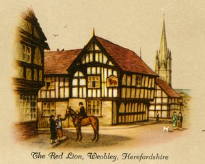 Punainen leijona, Weobley, Herefordshire, 1936. tekijältä Unbekannt