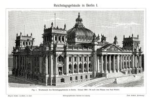 Reichstag, Berliini, Saksa, 1800-luvun loppu tekijältä Unbekannt