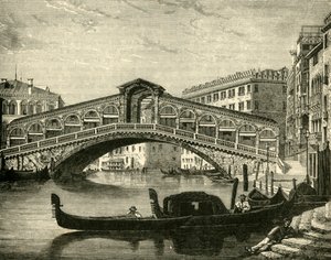 Rialto, Venetsia, 1890. tekijältä Unbekannt