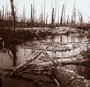 Ailette-joki, Pohjois-Ranska, c1914-c1918 tekijältä Unbekannt