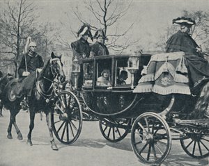 Kuninkaallinen pariskunta palaa luostarista, 1923, 1937. tekijältä Unbekannt