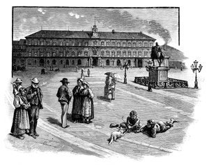 Kuninkaallinen palatsi, Napoli, Italia, 1888 tekijältä Unbekannt