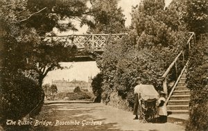 Rustic Bridge, Boscombe Gardens, Bournemouth, Dorset, c1900-c1919 tekijältä Unbekannt