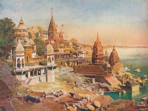 Hindujen pyhä kaupunki: Benares Gangesissa, 1908 tekijältä Unbekannt