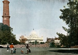 Ranjit Singhin samadhi, Lahore, Intia, 1890 tekijältä Unbekannt