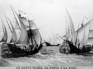 Santa Maria, pinta ja Nina, 1400-luku, 1920-luku tekijältä Unbekannt