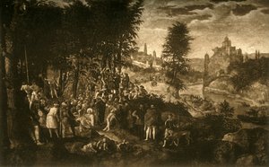 Pyhän Johannes Kastajan saarna, n. 1550, 1903. tekijältä Unbekannt