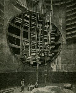 Blackwall-tunnelin sisäänkäyntiin johtava kuilu, 1901. tekijältä Unbekannt
